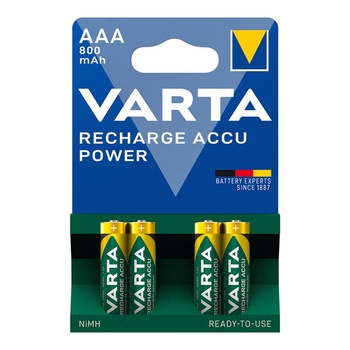 VARTA Акумулаторна батерия Varta 56703B4 R03, AAA, 1.2V, 800mAh, Ni-MH, 4бр (VART56703B4)