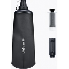 LifeStraw Peak Collapsible Squeeze Bottle Dark Gray LSPSF1GRWW 1l