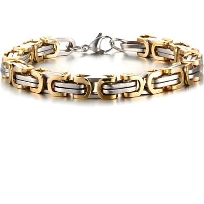 HARAHU Гривна al-38849 - Златна / Сребърна / 21см kp38849 (al-38849)