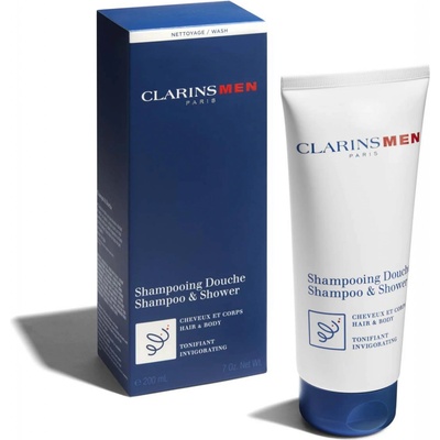 Clarins energizující šampon na vlasy a tělo pro muže 200 ml