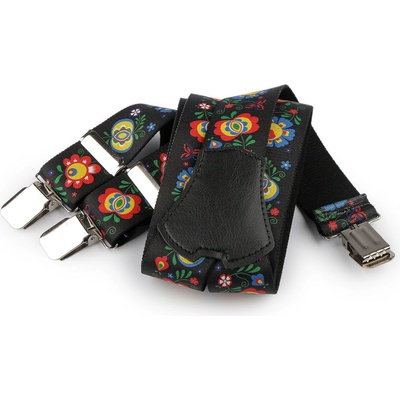Prima-obchod Šle folklor šíře 4 cm délka 120 cm, barva 7 černá