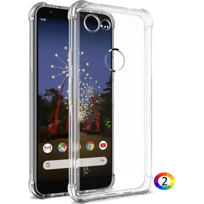 Google Pixel 3a XL Удароустойчив IMAK Силиконов Калъф и Протектор