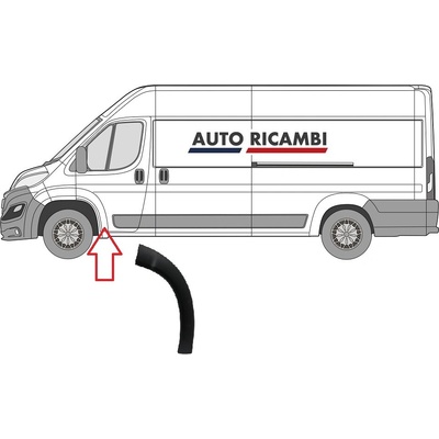Ochranná lišta Fiat Ducato od 2014 levá, přední dveře 735684283