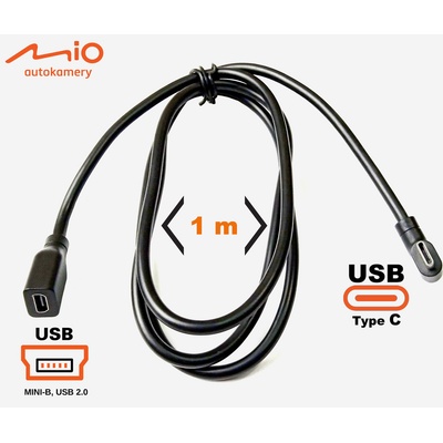 Mio USB-C (M) / mini USB (F), pro SMARTBOX III, 1m (5416N5830042) černý – Zbozi.Blesk.cz