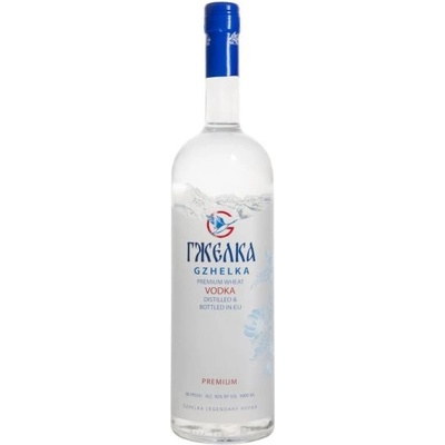 Gzhelka Vodka 40% 1 l (holá láhev)