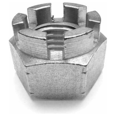 DIN 937 24 ZN matica korunková nízka-biely zinok