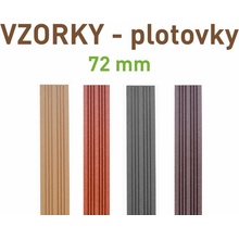 Vzorky plotových prken NEXTWOOD 72 mm