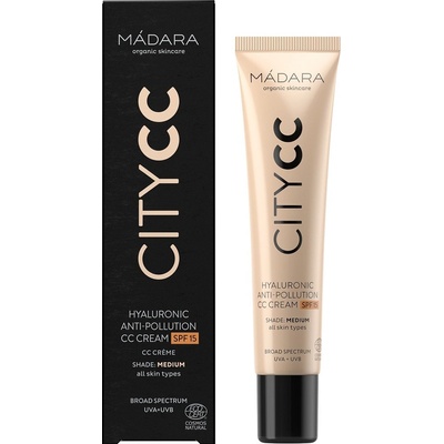 Mádara CITYCC CC krém pre jednotný tón pleti SPF15 Medium 40 ml