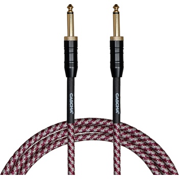 Cascha Professional Line Guitar Cable Tweed Red 3 m Директен - Директен Инструментален кабел (CCP-G2SRD3)