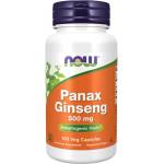 NOW NOW Panax Ginseng 500mg, 100 Veg Capsules - fitnesdobavki - 33,05 лв