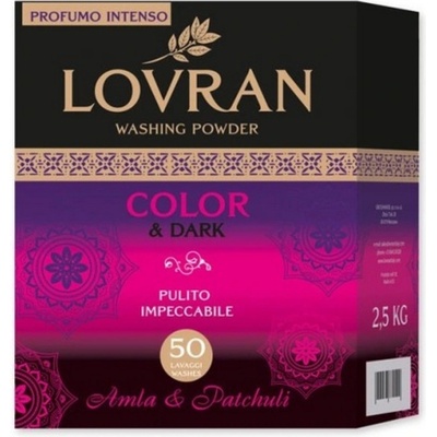 Lovran Color & Dark Amla Patchouli prací prášek na barevné a tmavé prádlo 50 PD 2,5 kg