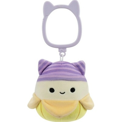 Přívěsek na klíče Squishmallows Banán s kočičí čepicí
