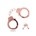 ToyJoy Масивни метални белезници Rose Gold Fun Cuffs