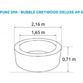Marimex Pure Spa Bubble Greywood Deluxe 6 11400255