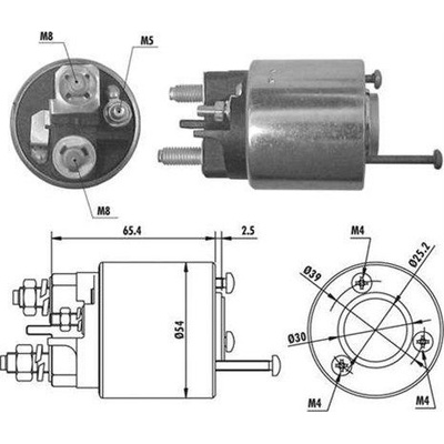 Elektromagnetický spínač, startér MAGNETI MARELLI 940113050066