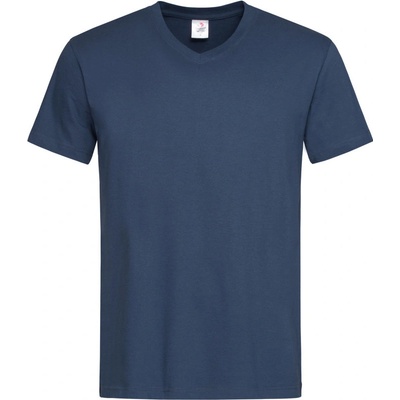 Stedman tričko Classic V-Neck Men výstřihem do V krátký rukáv Navy