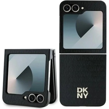 DKNY Калъф с лого DKNY Repeat Pattern Stack за Samsung Galaxy Z Flip6 - черен (3666339322939)