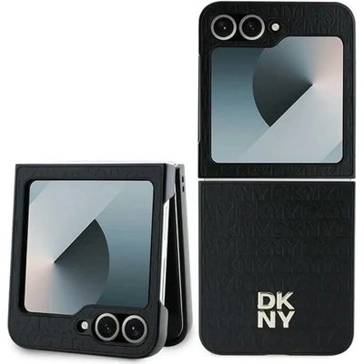 DKNY Калъф с лого DKNY Repeat Pattern Stack за Samsung Galaxy Z Flip6 - черен (3666339322939)