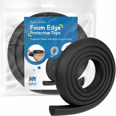 Sipo Pěnová páska na rohy a hrany nábytku 2m černá – Zboží Mobilmania