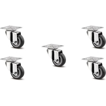 SQUARELY Колелца за самонаторяваща се саксия GrowLARGE 5 бр (305-200)