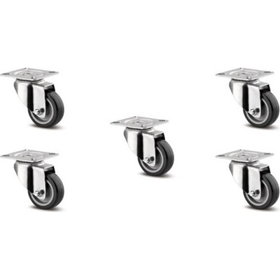 SQUARELY Колелца за самонаторяваща се саксия GrowLARGE 5 бр (305-200)