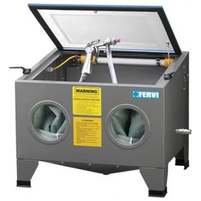 FERVI Пясъкоструйка Fervi стационарна пневматична 7.5 bar, 240-300 л/мин, ф 4-7 мм, 0580