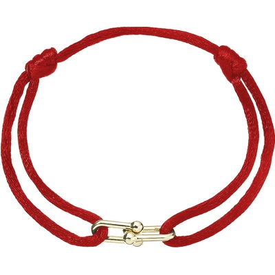 PAVONA Kabbalah náramok s pozlátenou ozdobou 13094.3 red