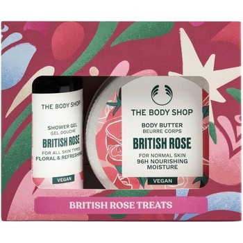 The Body Shop Комплект British Rose - Душ гел и Масло за тяло, 60 + 50 ml