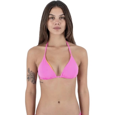 Hurley Solid Reversible Itsy Bitsy bikini top - Pink (Pptn)