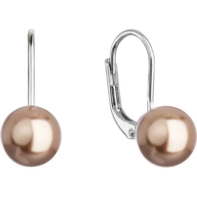 Pavona pecka s krystaly Swarovski hnědé kulaté 31142.3