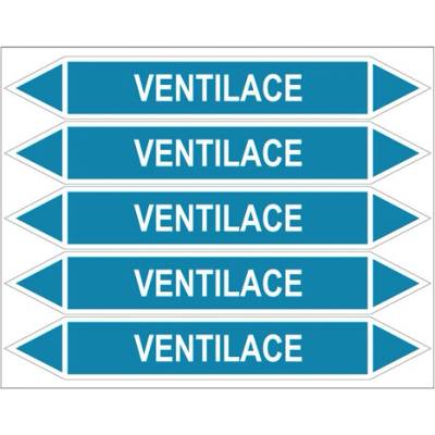 Značení potrubí, ventilace PZGL 008504
