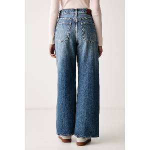 Calvin Klein Jeans дънки wide leg дамски (LV047H705G)