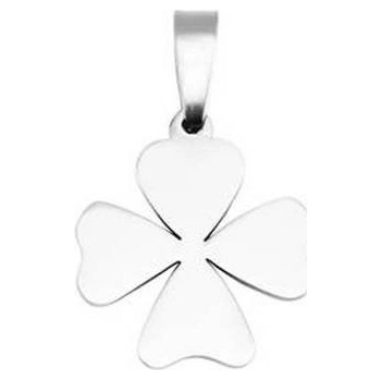 Šperky4U Ocelový přívěšek čtyřlístek