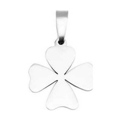 Šperky4U Ocelový přívěšek čtyřlístek