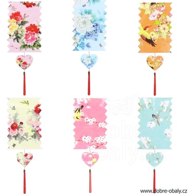 Lampion válec 16 cm Květiny – Zbozi.Blesk.cz