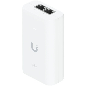 Ubiquiti PoE++ Adapter; Delivers up to 60W of PoE++; Surge, peak pulse, and overcurrent protection; Contains RJ45 data input, AC cable with earth ground, and PoE++ output; LED indicator for status monitoring (U-POE-PLUS_PLUS-EU)