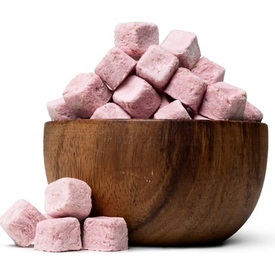 Grizly LYO kokosové kostky jahoda 125 g