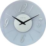 NeXtime Стенен часовник Dali кръгъл прозрачно-сив (3304FR)