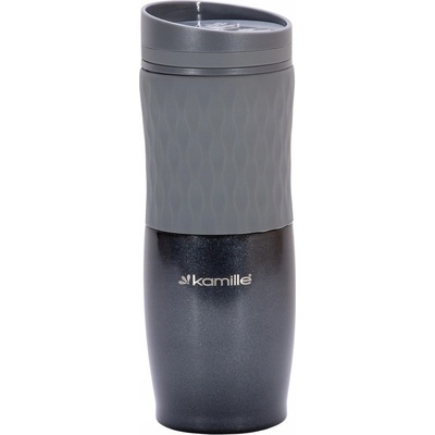 Kamille termohrnek 500 ml šedý černý