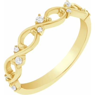 Eppi Romantický eternity prsteň s lab grown diamantmi Rosas R44921