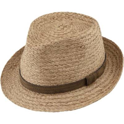 Fiebig Headwear since 1903 Unisex letní klobouk Trilby Camel