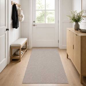 vidaXL Килим IZA Бежово 80 x 200 cm 100% полиестер Нисък косъм (42050186)