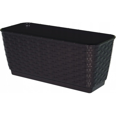 Prosperplast Ratolla truhlík s miskou 30 cm čokoláda – Hledejceny.cz