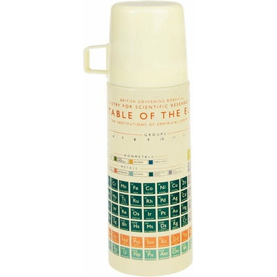 Rex London Krémová detská termoska 350 ml Periodic Table