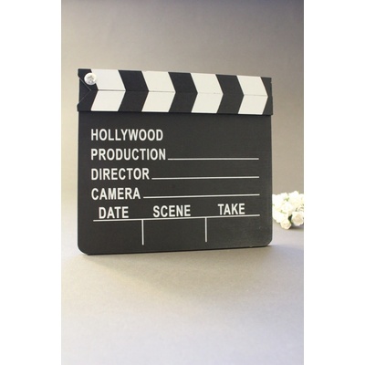 Small Foot Filmová klapka dřevěná černá – Zboží Mobilmania