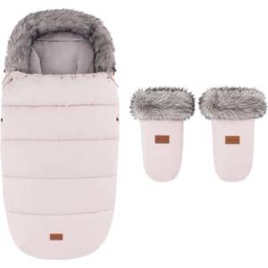 PETITEMARS PETITE&MARS Комплект зимен чувал Comfy 4в1 + ръкавици за количка Fjora Rose Petal (VP-F197773)
