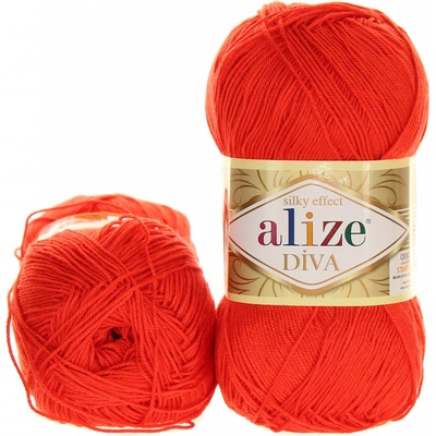 Alize Diva sytě oranžová 037