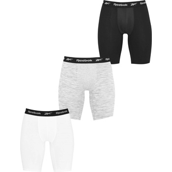 Reebok Боксерки Reebok 3 Pack Performance Boxer Shorts Hogan - Blk/Wht/Gry