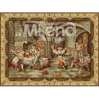 Milena Style Кръчмата - гоблен със схема конци dmc 1: 4