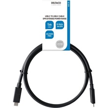 Deltaco USBC-1402-LSZH USB 3.2 Gen2 Typ C/Typ C, 240W, 1m, černý